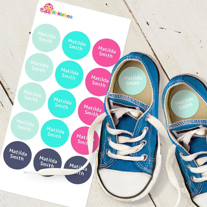 Dazzling Shoe Dot Labels