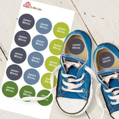Natural Shoe Dot Labels