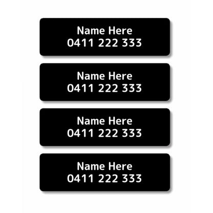 Single Colour Iron On Clothing Labels