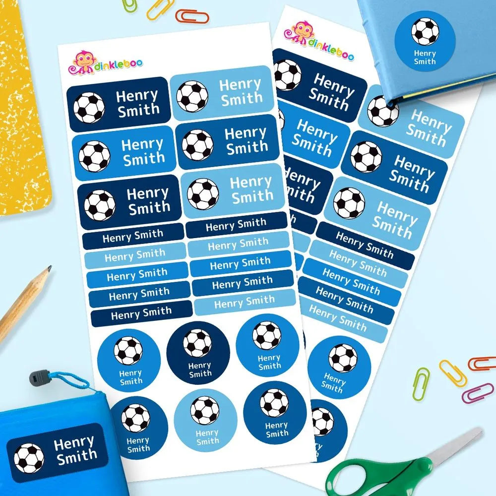 Soccer Ball Mixed Name Label Pack