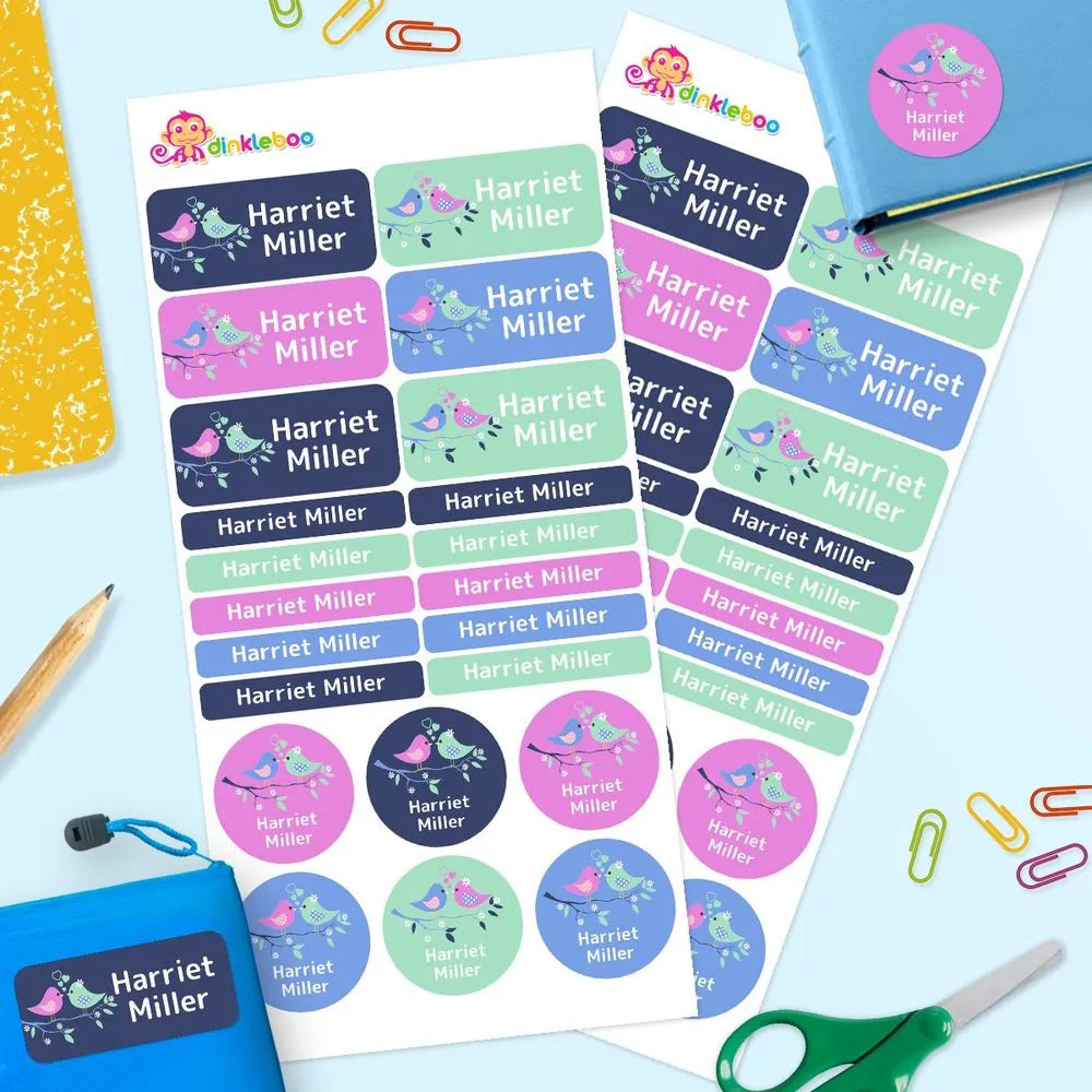 Two Birds Mixed Name Label Pack