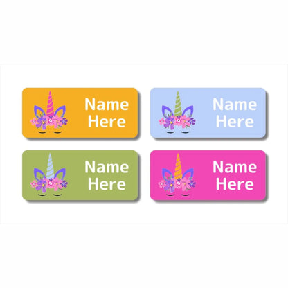 Unicorn Horn Rectangle Name Labels