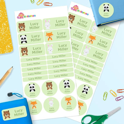 Woodland Animals Mixed Name Label Pack