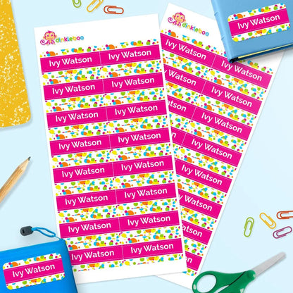 Bubbles Rectangle Name Labels
