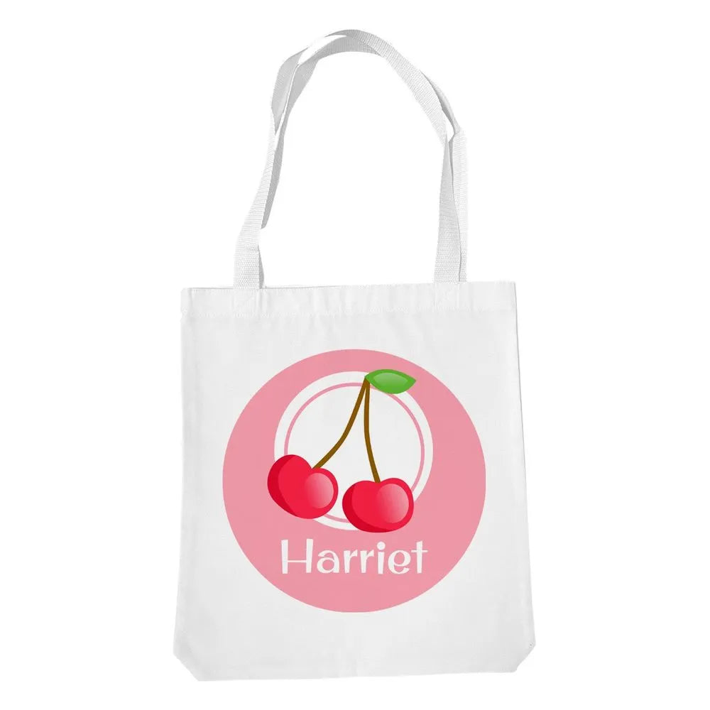 Cherry White Tote Bag