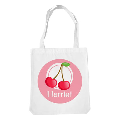 Cherry White Tote Bag