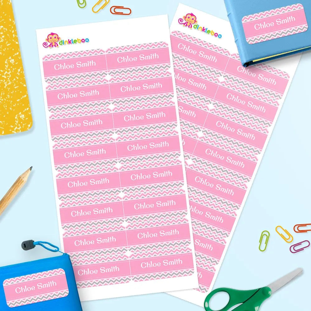 Chevron Rectangle Name Labels