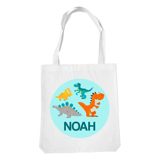 Dinosaurs White Tote Bag