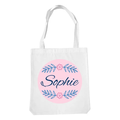 Leaves White Tote Bag