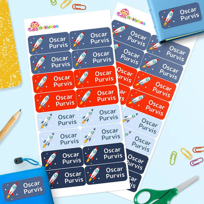 Rockets Rectangle Name Labels