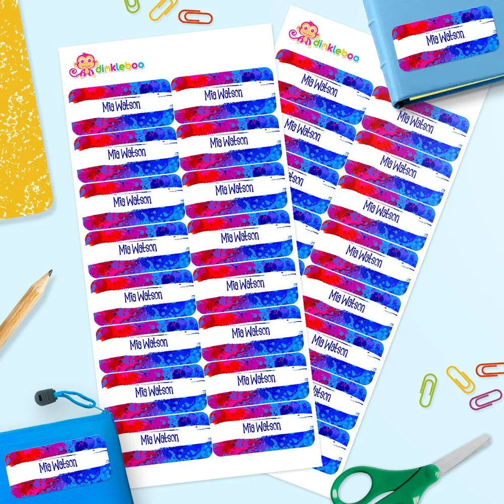 Splatter Rectangle Name Labels