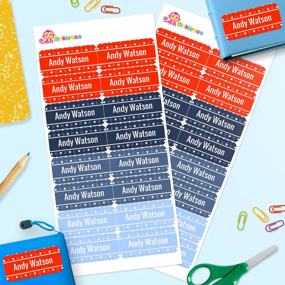 Star Rectangle Name Labels