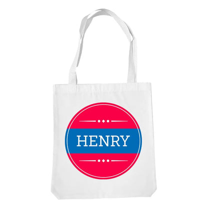Stripe White Tote Bag