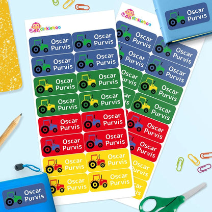 Tractor Rectangle Name Labels
