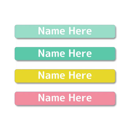 Pastels Mini Name Labels