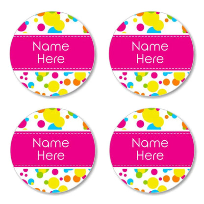 Bubbles Round Name Labels