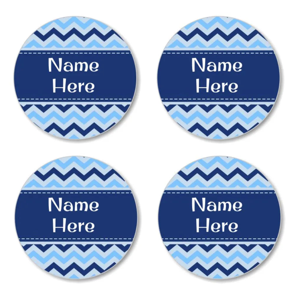 Chevron Round Name Labels