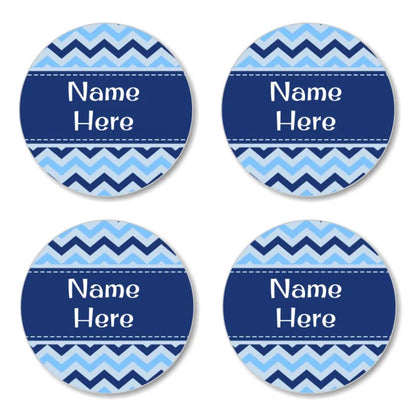 Chevron Round Name Labels