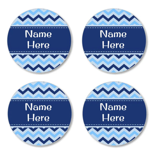 Chevron Round Name Labels