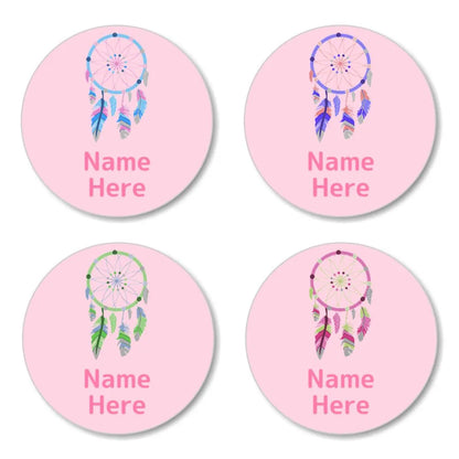 Dream Catcher Round Name Labels