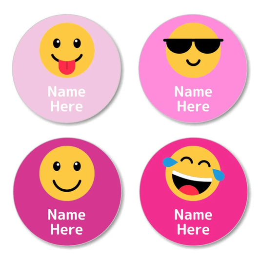 Emoji Round Name Labels
