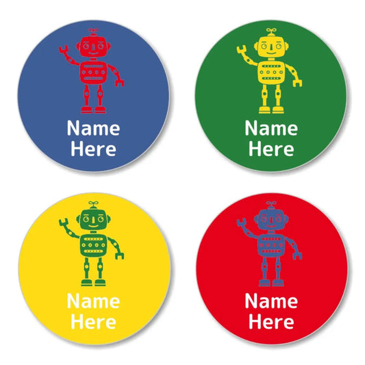 Robot Round Name Labels