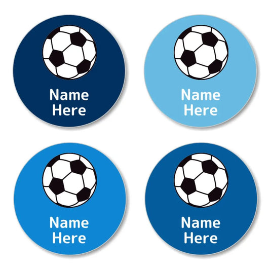 Soccer Ball Round Name Labels