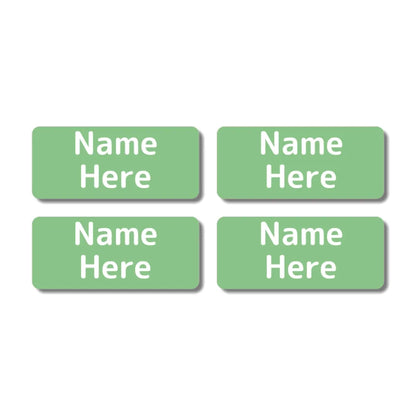 Single Colour Rectangle Name Labels