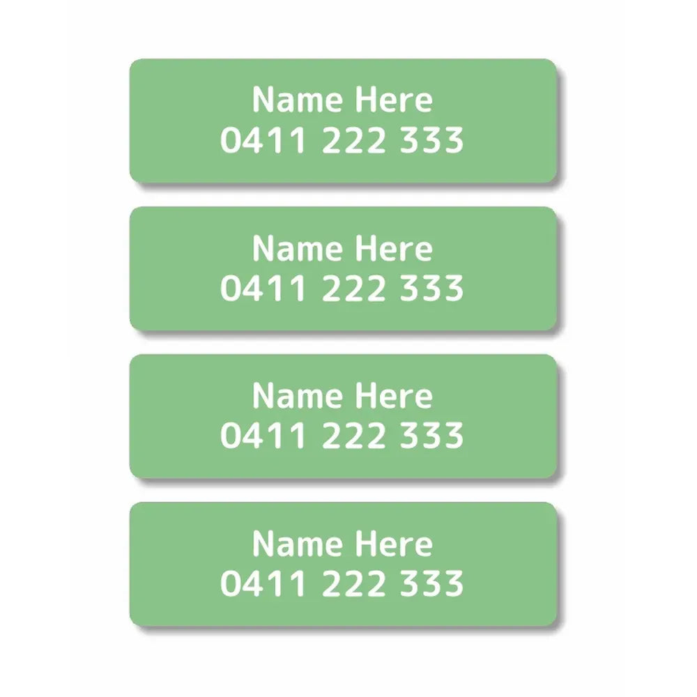 Single Colour Iron On Clothing Labels