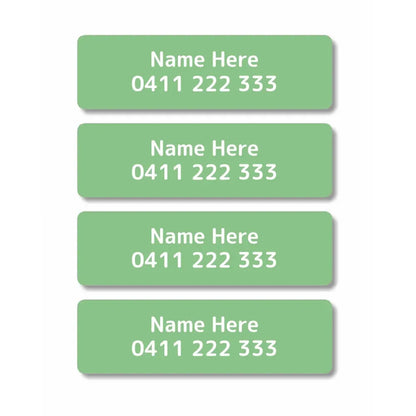 Single Colour Iron On Clothing Labels