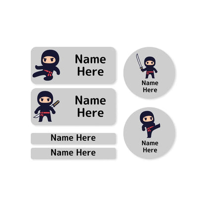 Ninja Mixed Name Label Pack