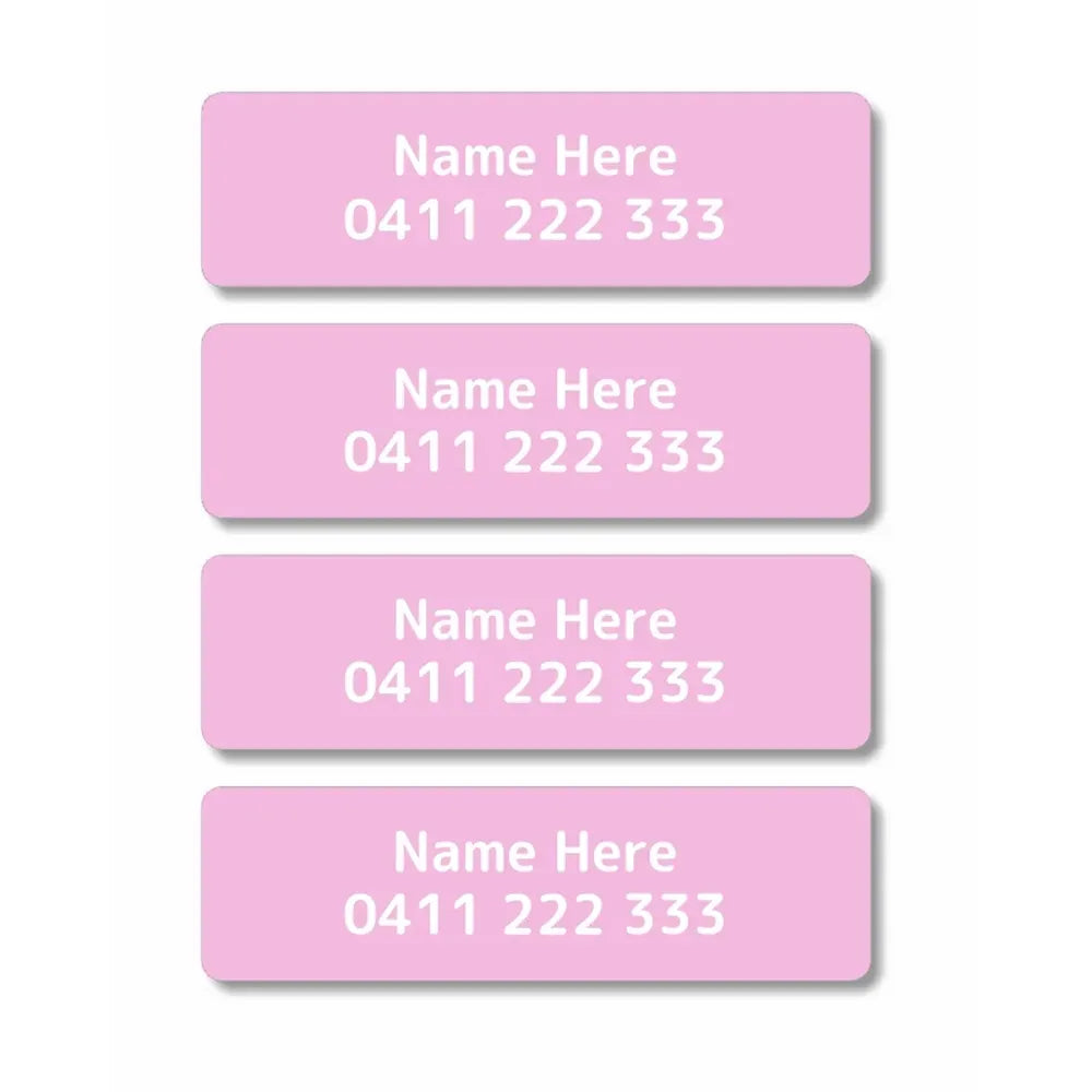 Single Colour Iron On Clothing Labels