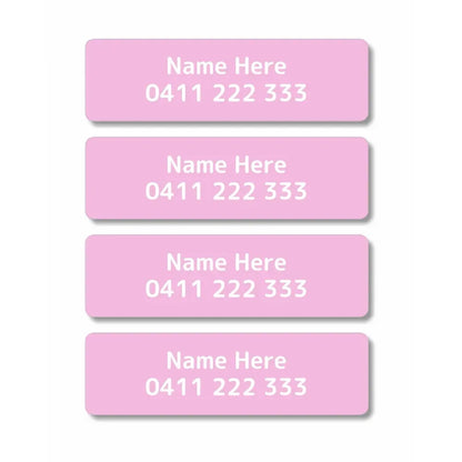 Single Colour Iron On Clothing Labels