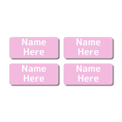 Single Colour Rectangle Name Labels