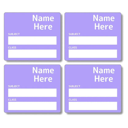 Single Colour School Book Labels