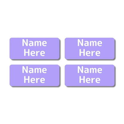 Single Colour Rectangle Name Labels