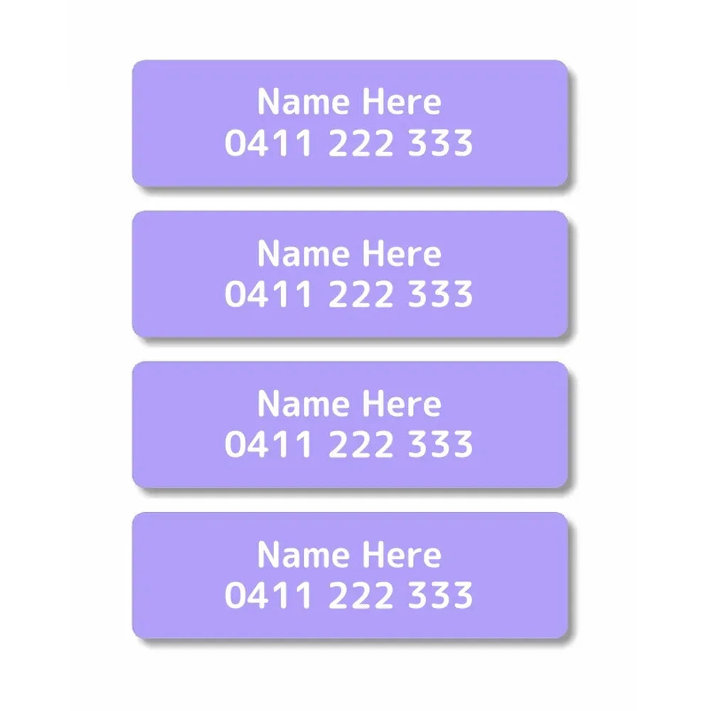 Single Colour Iron On Clothing Labels