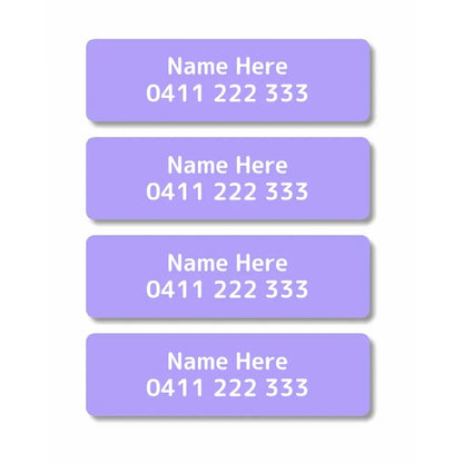 Single Colour Iron On Clothing Labels