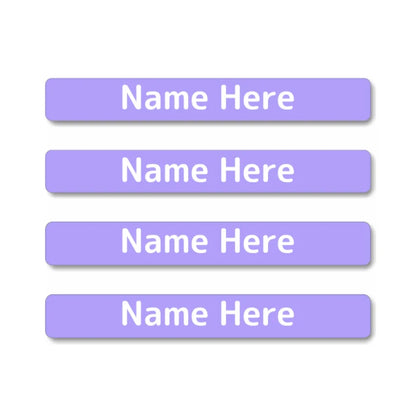 Single Colour Mini Name Labels