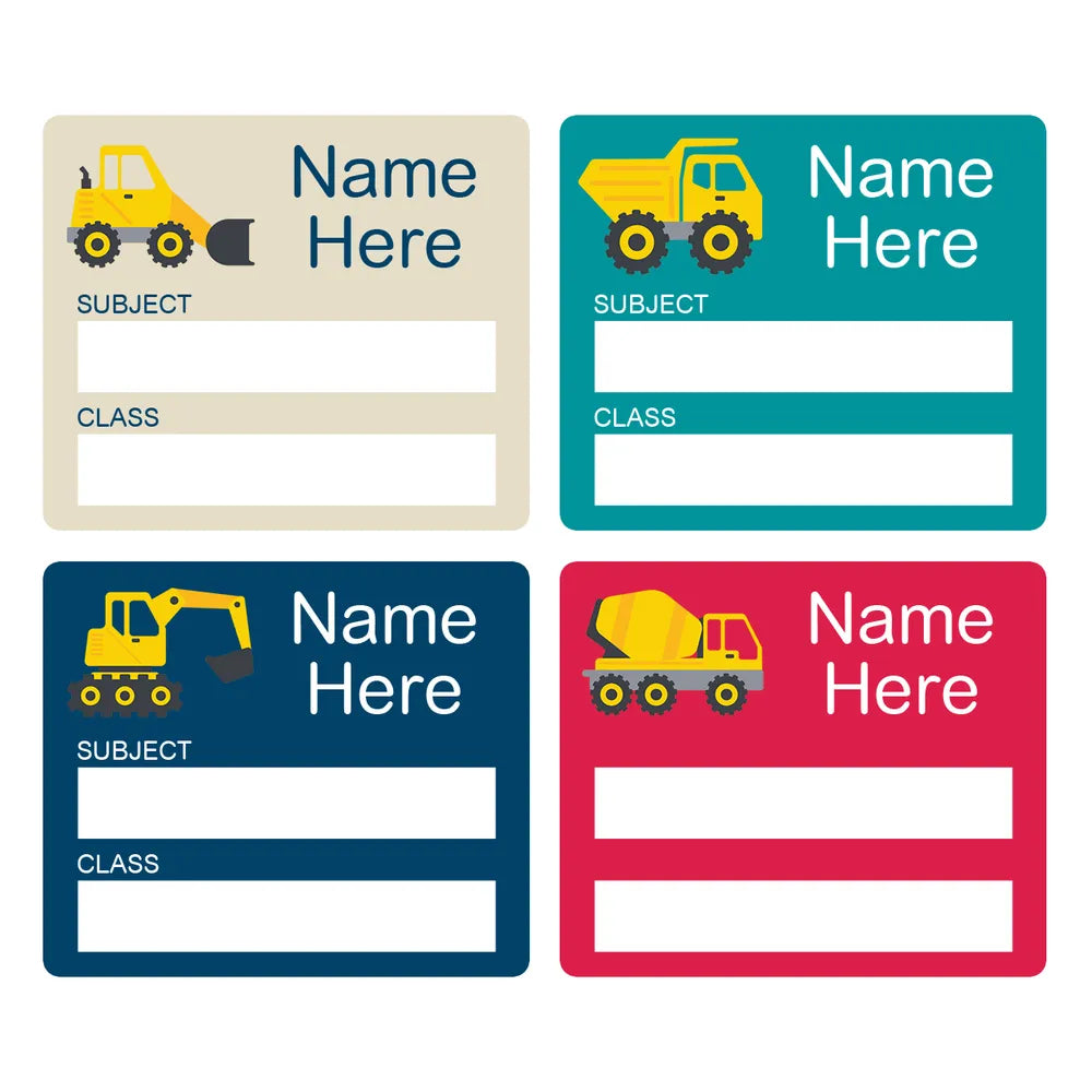 Little Digger School Book Labels