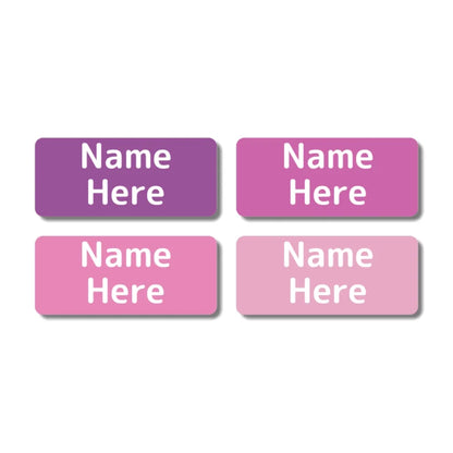 Multi Colour Rectangle Name Labels