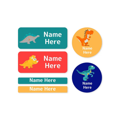 Dinosaur Mixed Name Label Pack