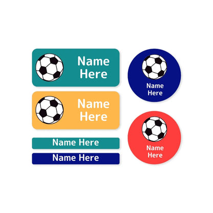 Soccer Ball Mixed Name Label Pack
