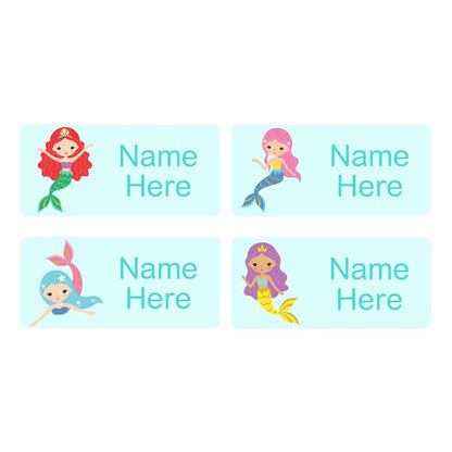 Mermaids Rectangle Name Labels
