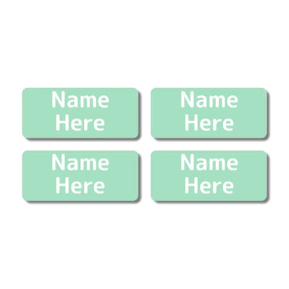 Single Colour Rectangle Name Labels