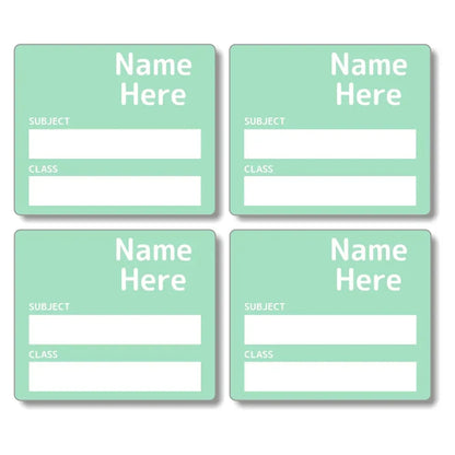 Single Colour School Book Labels