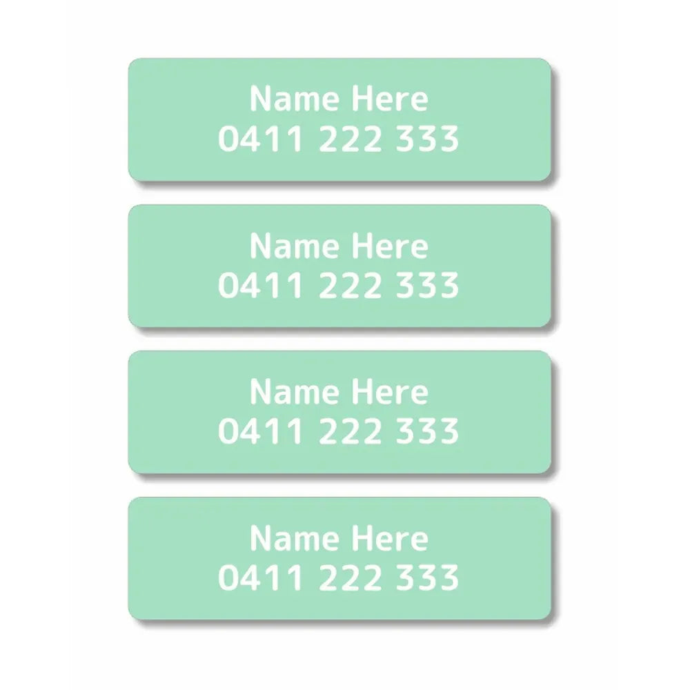 Single Colour Iron On Clothing Labels