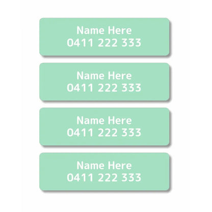 Single Colour Iron On Clothing Labels
