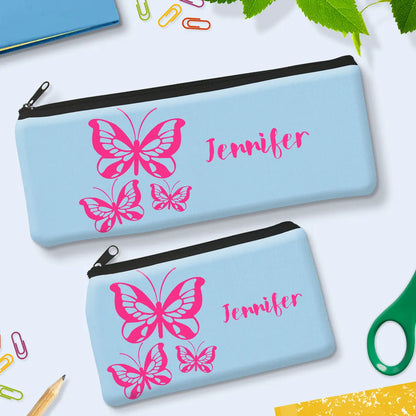 Pink Butterflies Pencil Case