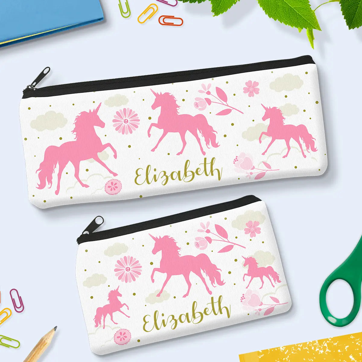 Pink Unicorn Pencil Case